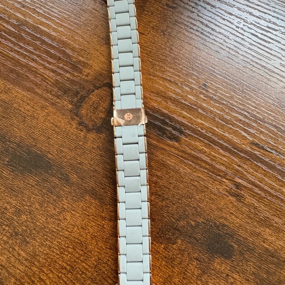 Michele Apple Watch Band Gray Silicone and Rose Gold 42mm - Picture 2 of 7